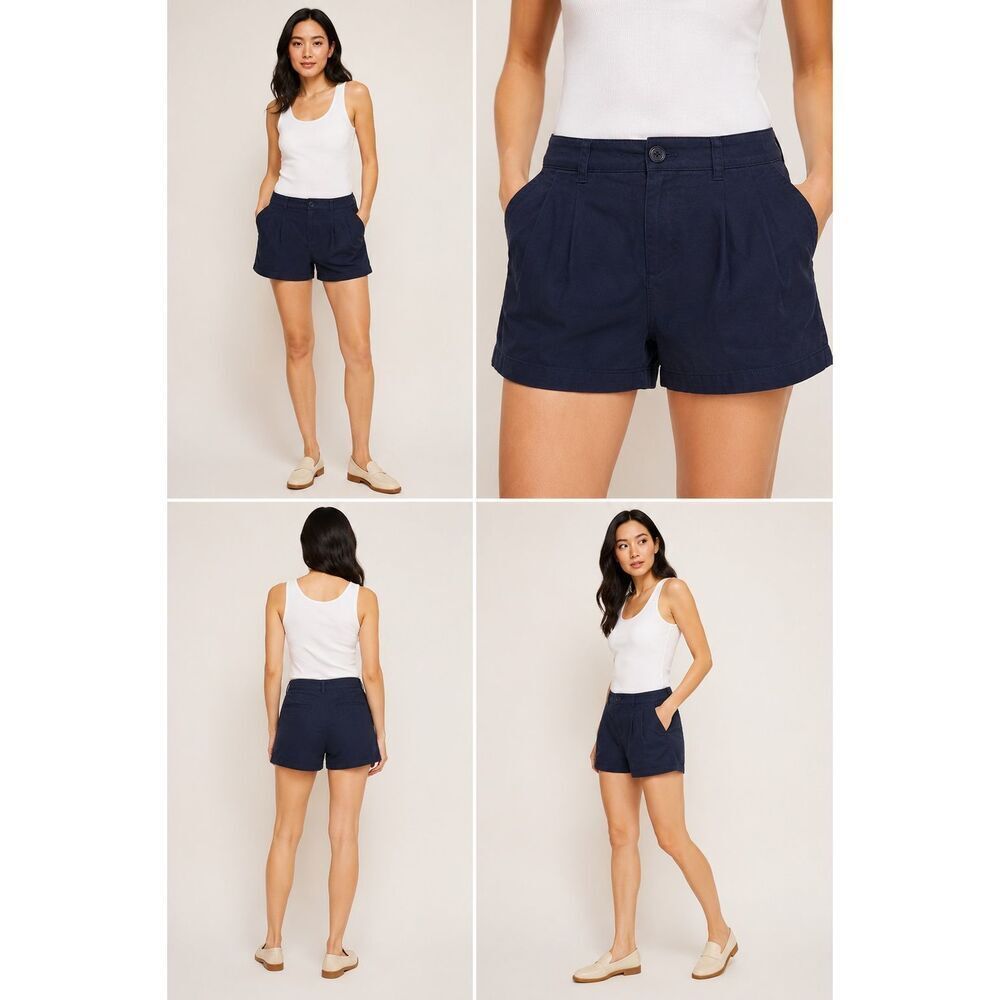 J.Crew Women’s 3” Pleated Chino Shorts